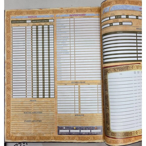 EverQuest Role-Playing Game Players Handbook Sword & Sorcery Hardcover 2002 VG - Picture 13 of 14